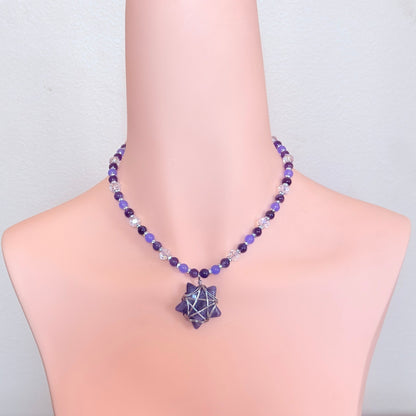Dreams and Starlight Amethyst Star Necklace