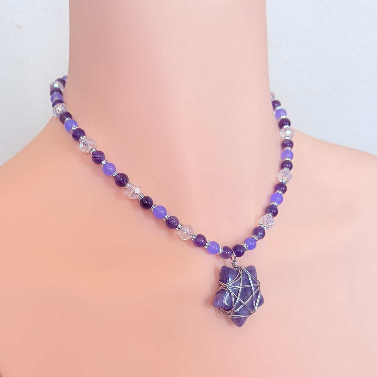 Dreams and Starlight Amethyst Star Necklace