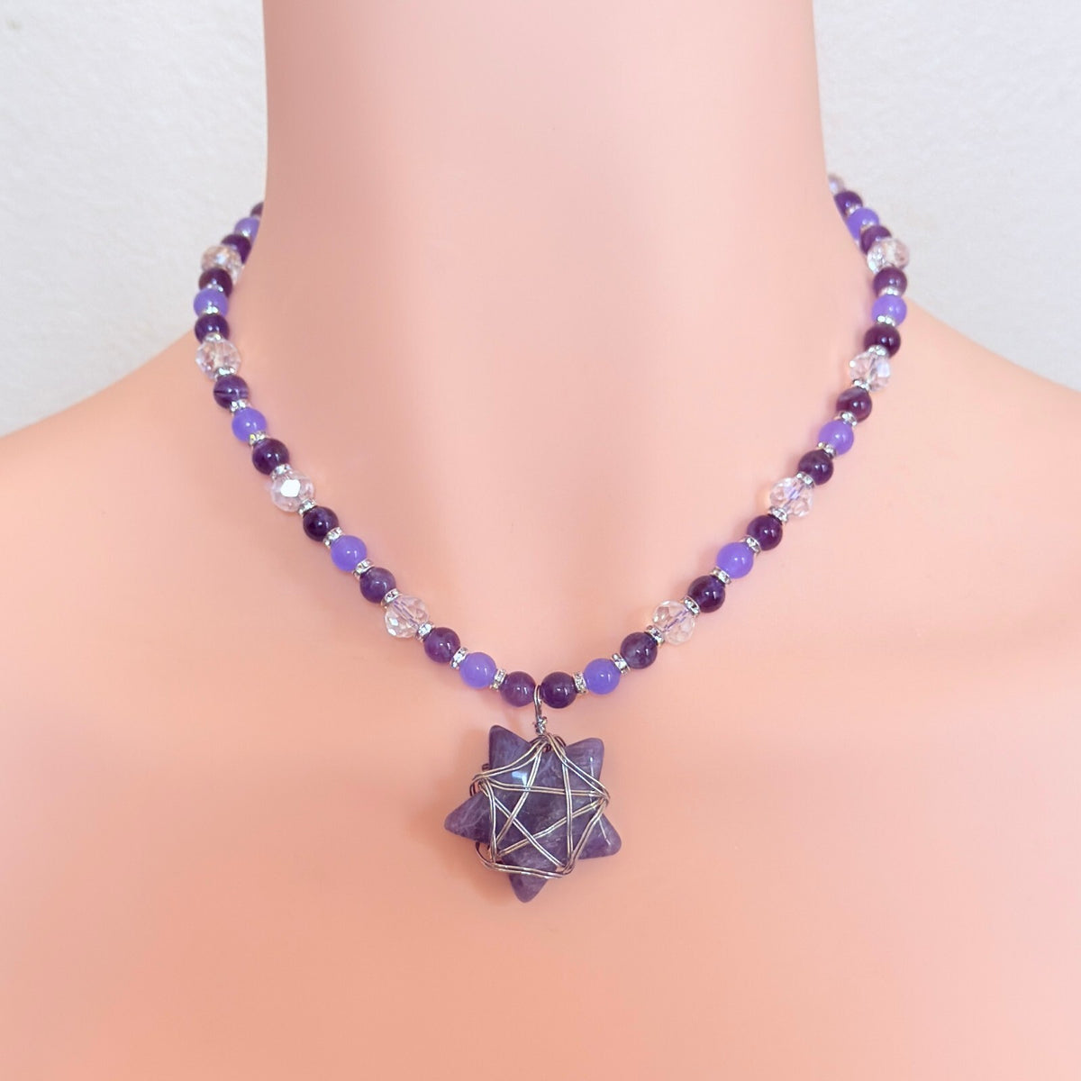 Dreams and Starlight Amethyst Star Necklace
