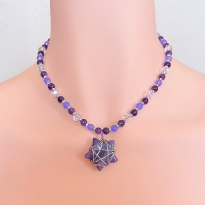 Dreams and Starlight Amethyst Star Necklace