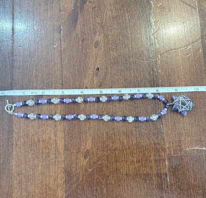 Dreams and Starlight Amethyst Star Necklace