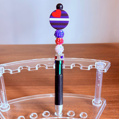 Leather Pride 4-in-1 Beaded Pen