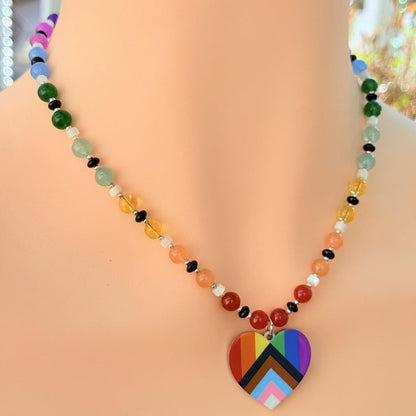 Ally Pendant Gemstone Necklace