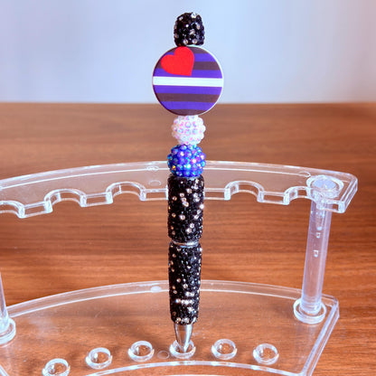 BDSM Pride Beaded Pen | Super Sparkly Retractable Pen