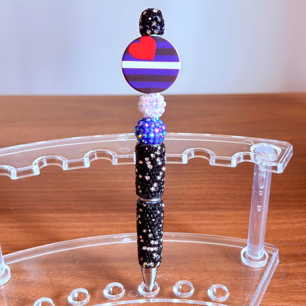 BDSM Pride Beaded Pen | Super Sparkly Retractable Pen