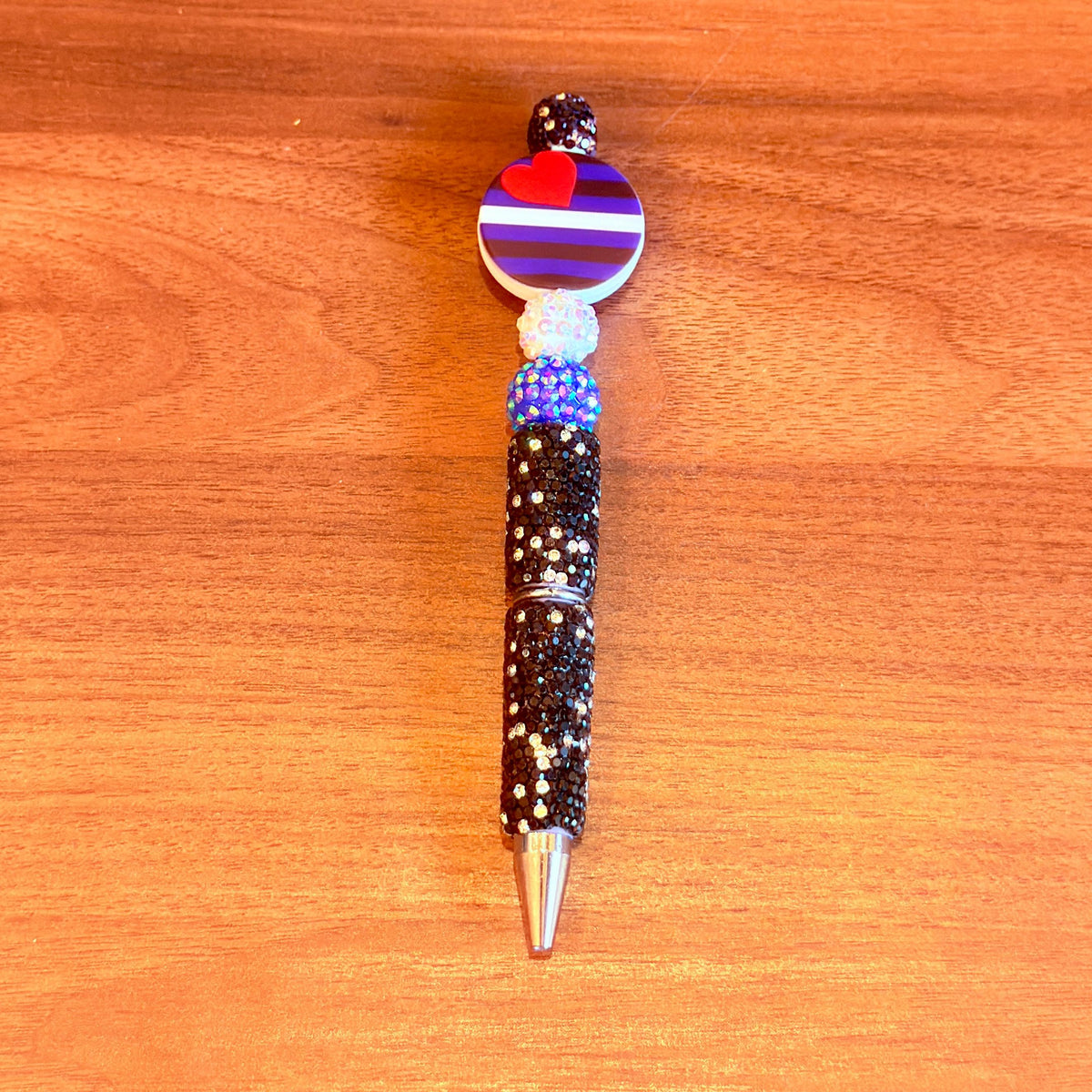 BDSM Pride Beaded Pen | Super Sparkly Retractable Pen