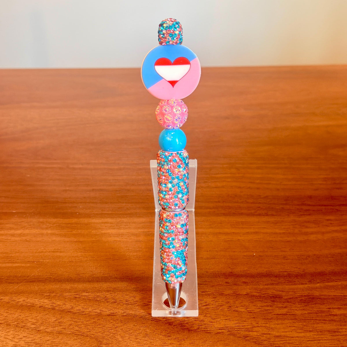 Ageplay Pride Beaded Pen | Super Sparkly Retractable Pen