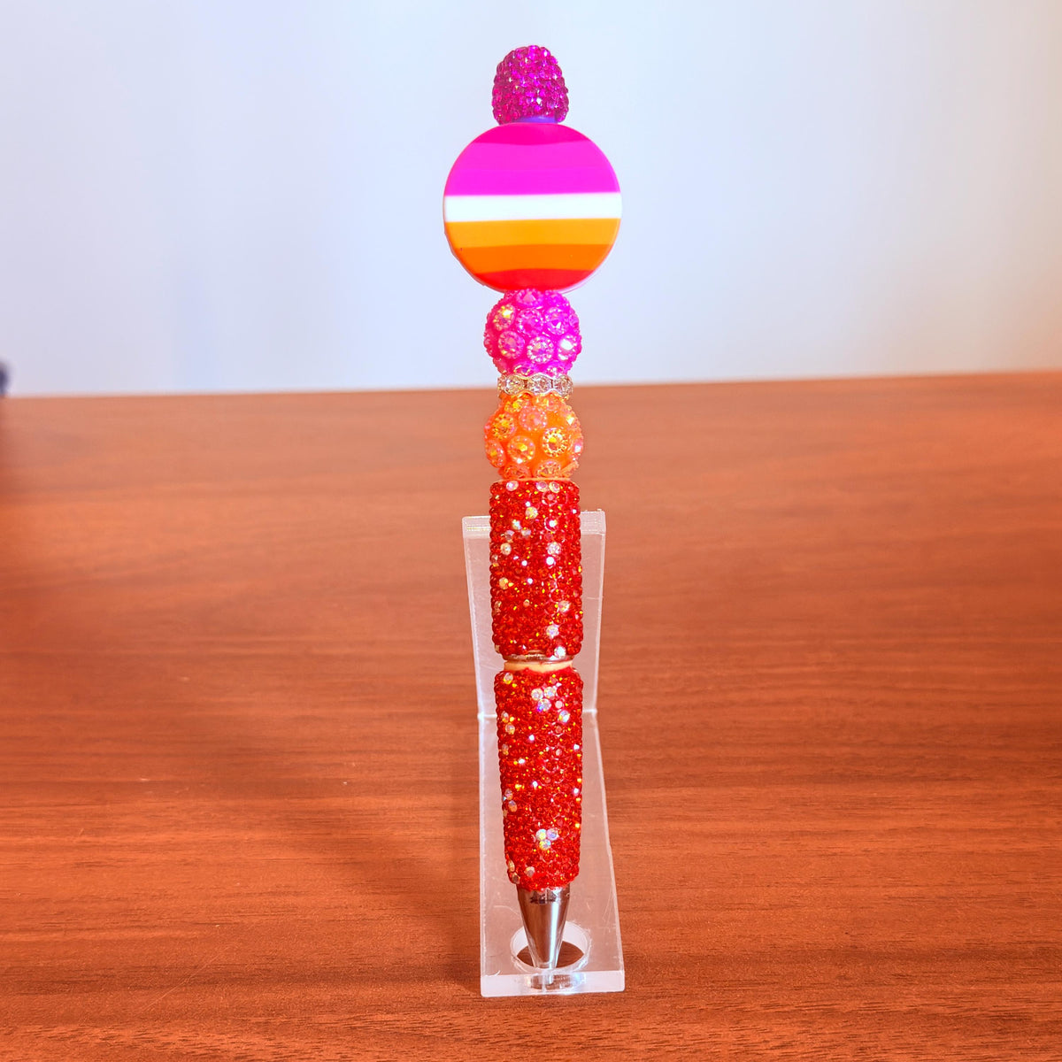 Lesbian Pride Beaded Pen | LGBTQIA Gift