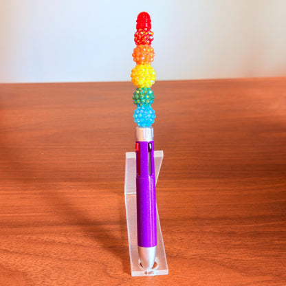 Rainbow Pride 4-in-1 Beaded Pen