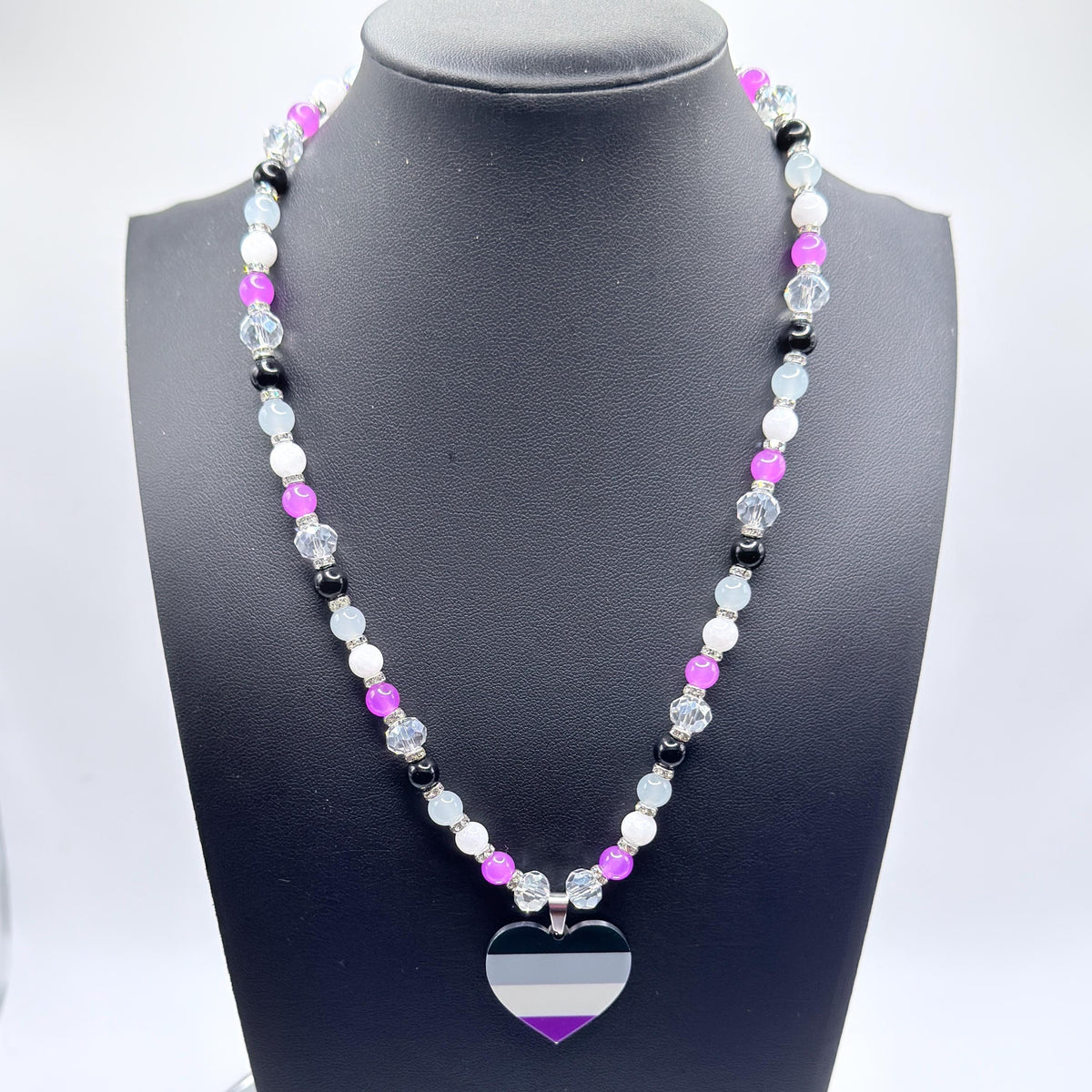 Asexual Pride LGBTQ Gemstone Necklace