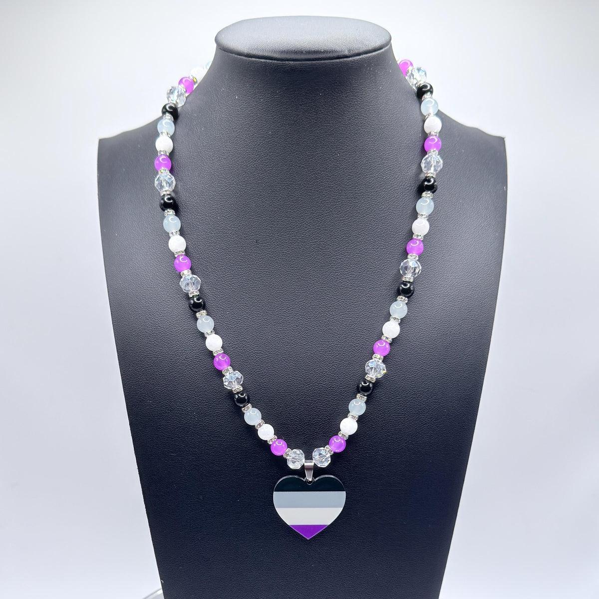 Asexual Pride LGBTQ Gemstone Necklace