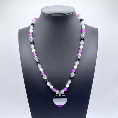 Asexual Pride LGBTQ Gemstone Necklace