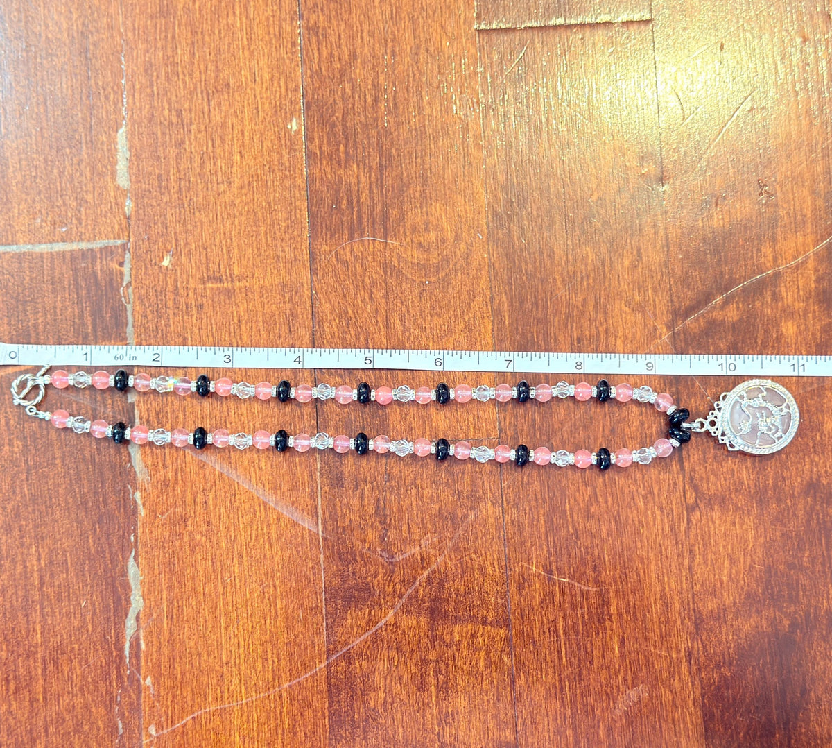 Dragon Pendant Quartz Stone Gemstone Beaded Necklace