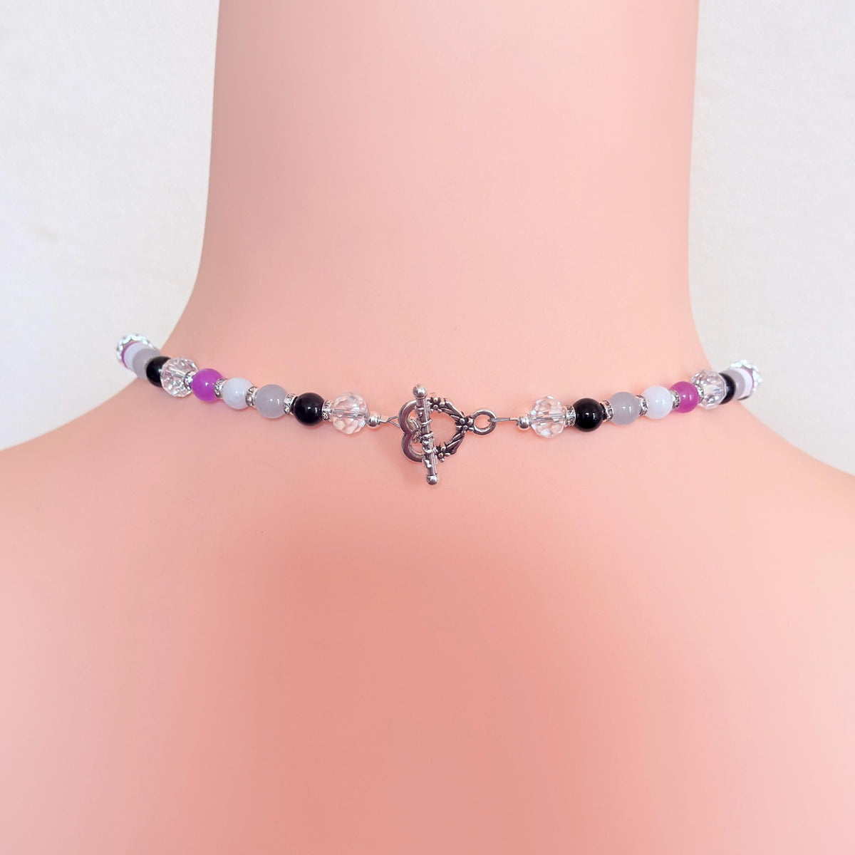 Asexual Pride LGBTQ Gemstone Necklace