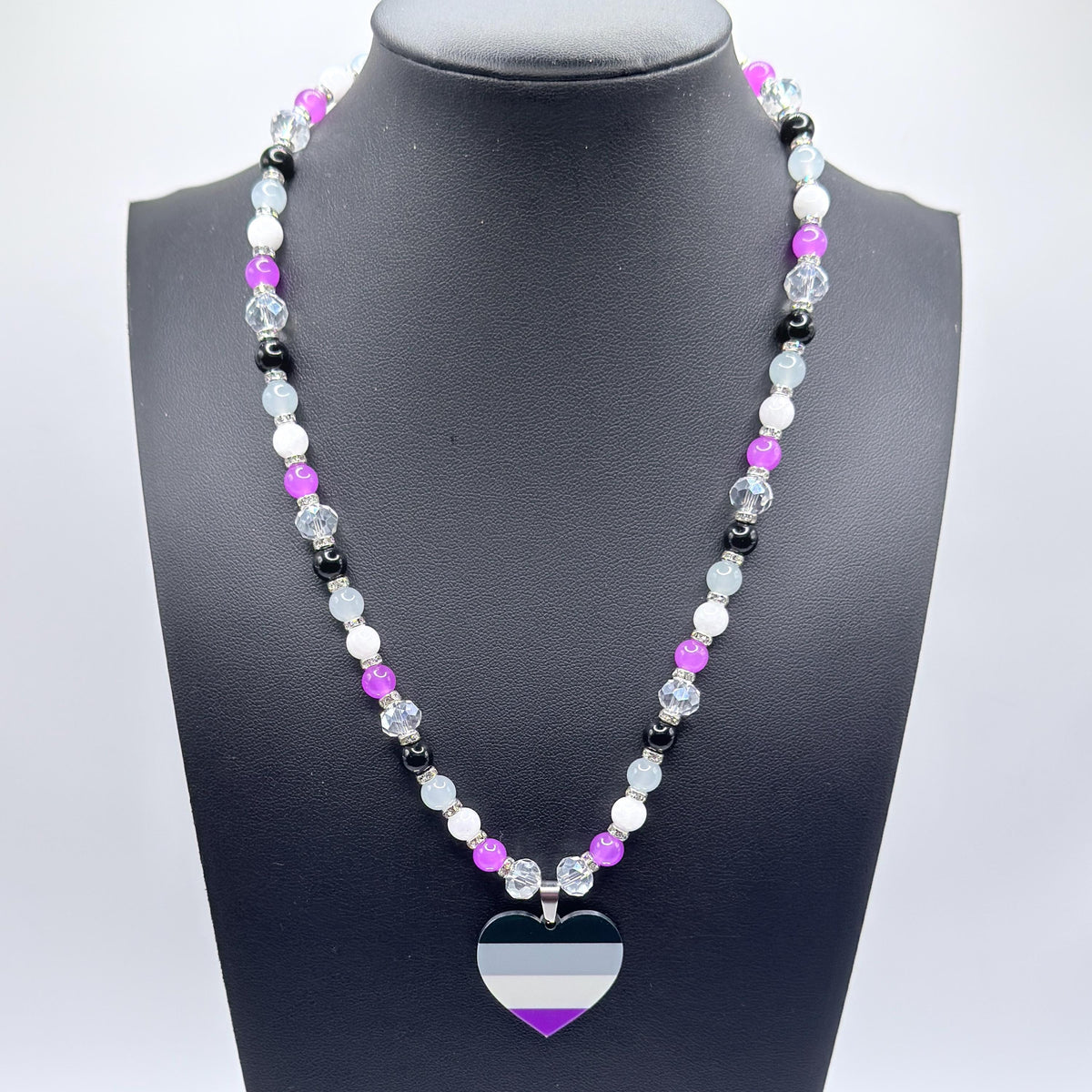 Asexual Pride LGBTQ Gemstone Necklace