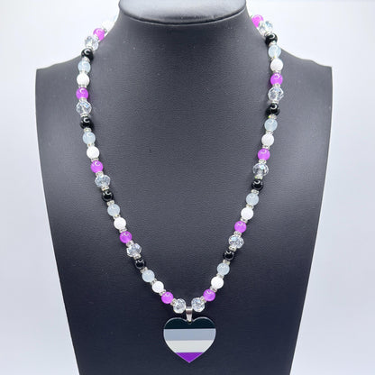 Asexual Pride LGBTQ Gemstone Necklace