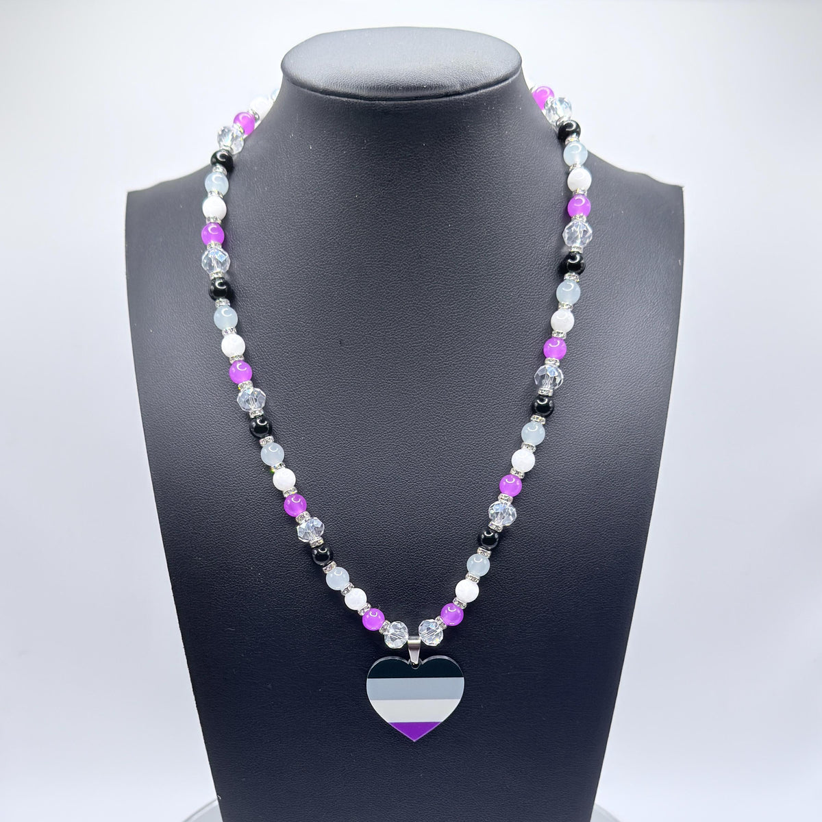 Asexual Pride LGBTQ Gemstone Necklace