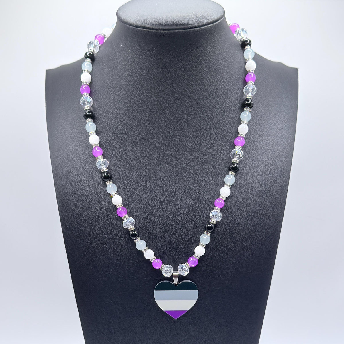 Asexual Pride LGBTQ Gemstone Necklace