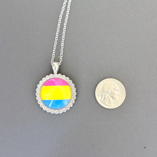 Pansexual Pride LGBTQIA Pendant Necklace
