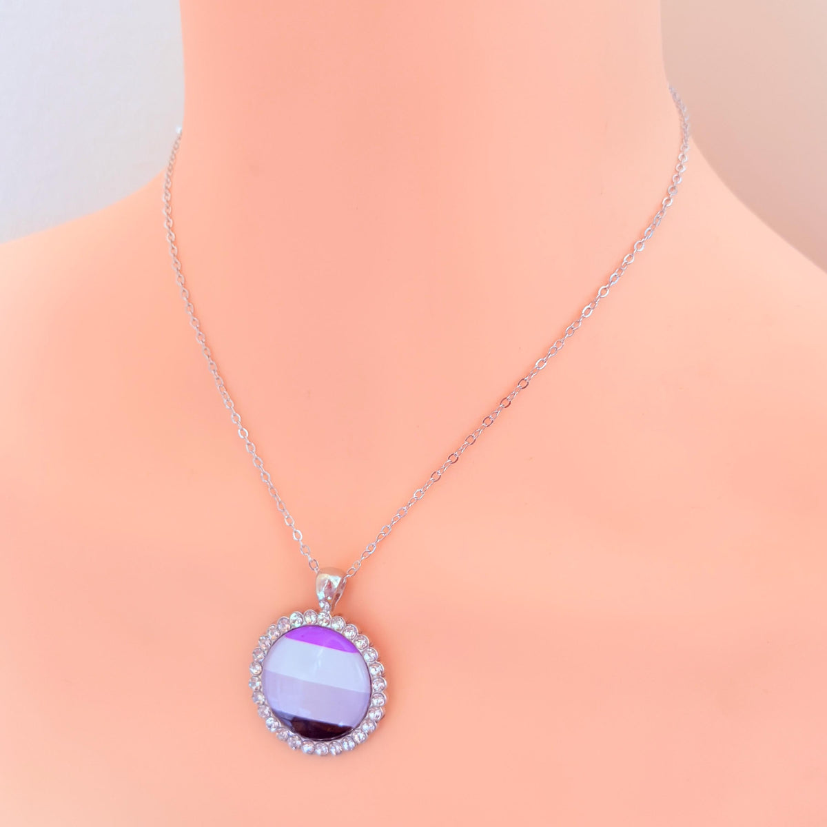 Asexual Pride LGBTQIA Pendant Necklace
