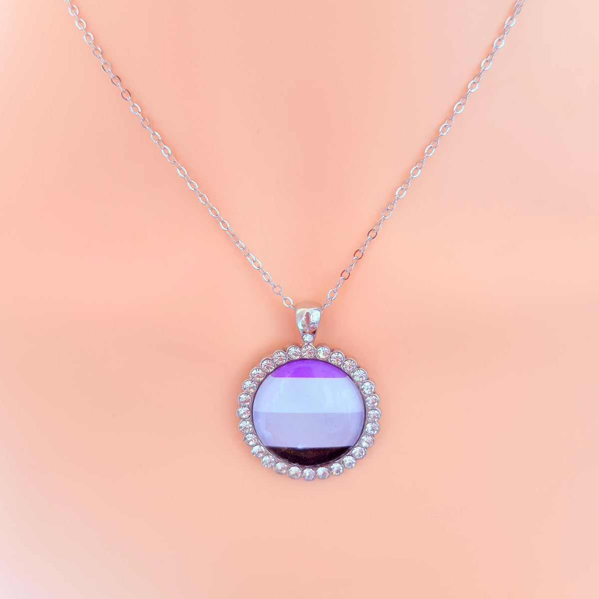 Asexual Pride LGBTQIA Pendant Necklace