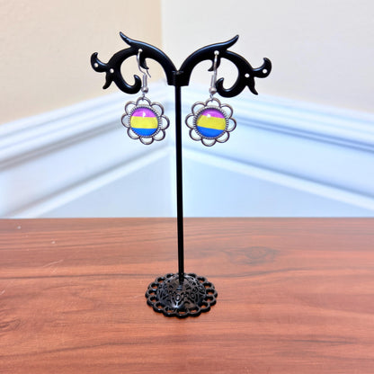 Pansexual Pride LGBTQ Necklace and Earring Set