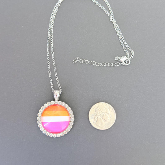 Lesbian Pride Pendant LGBTQ Necklace