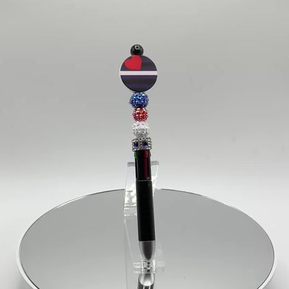 Leather Pride 4-in-1 Beaded Pen