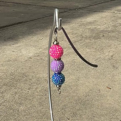 Bisexual Pride Beaded Bookmark