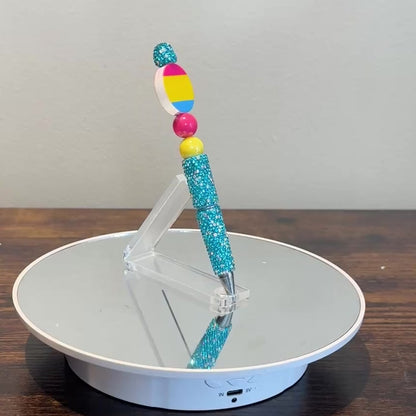 Pansexual Pride Beaded Pen | LGBTQIA Gift