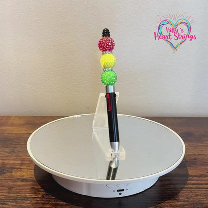 Juneteenth Pride Beaded Acrylic Rhinestone 4-in-1 Pen