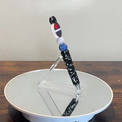 BDSM Pride Beaded Pen | Super Sparkly Retractable Pen